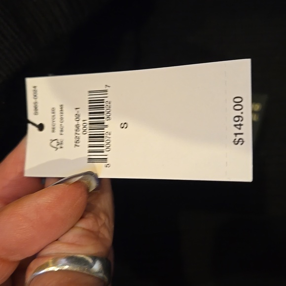 NWT Banana Republic Trendy Black 100% Merino Wool Turtleneck Sweater Dress - Picture 8 of 9